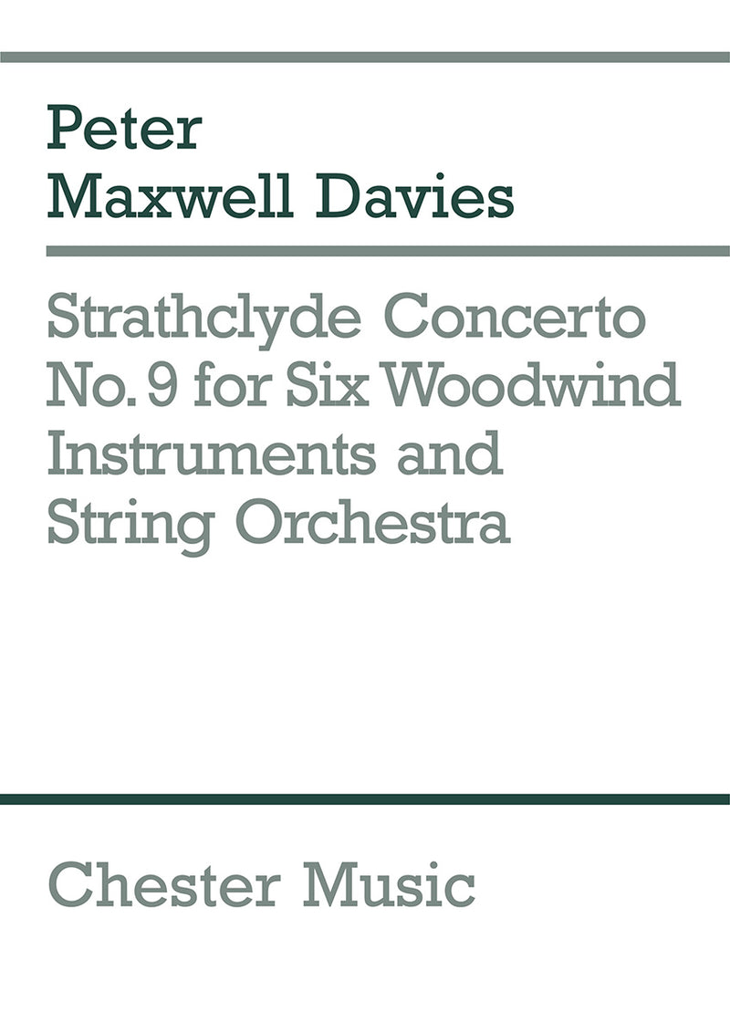 Strathclyde Concerto No. 9 (Miniature Score)