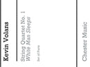 String Quartet No. 1 White Man Sleeps (Parts)