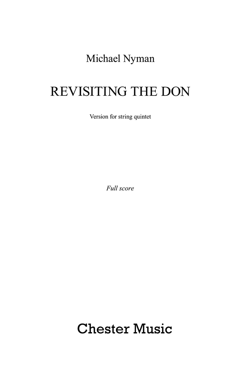 Revisiting The Don (Score)