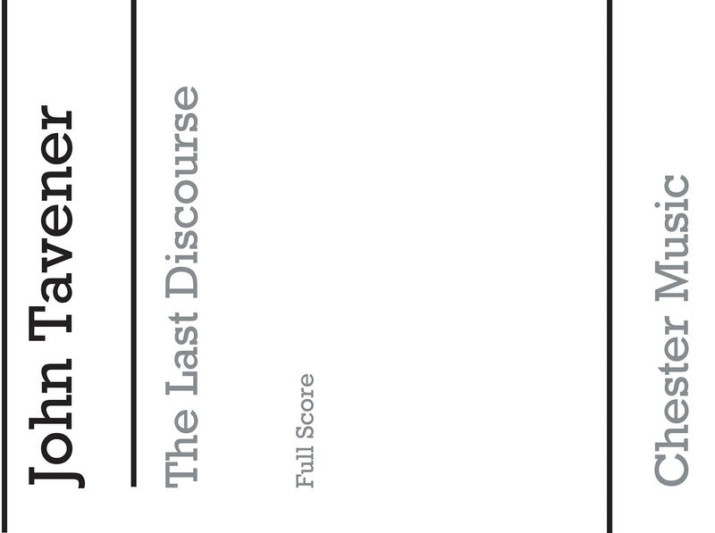 The Last Discourse (SATB, Double Bass)