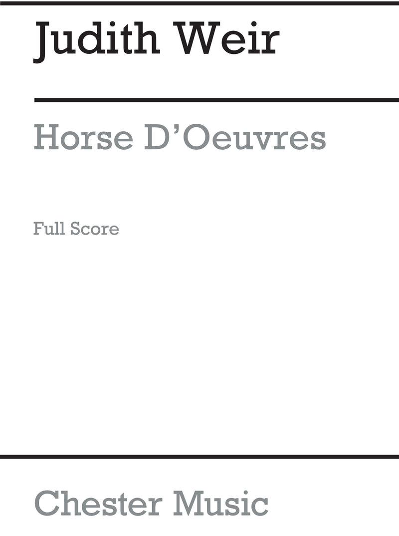 Horse D'oeuvres (Full Score)