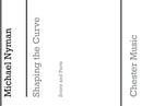 Shaping The Curve (Soprano Saxophone, String Quartet)