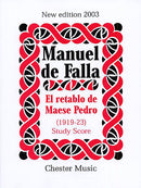 El Retablo De Maese Pedro (Study Score)