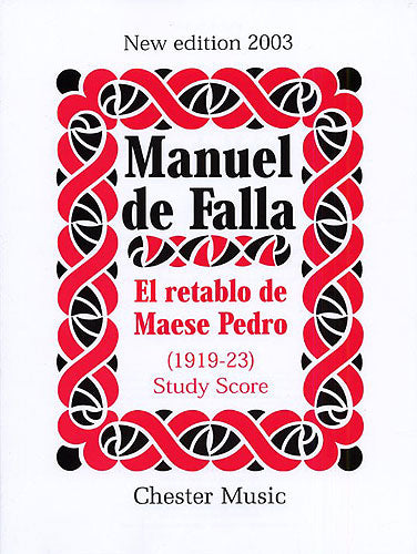 El Retablo De Maese Pedro (Study Score)