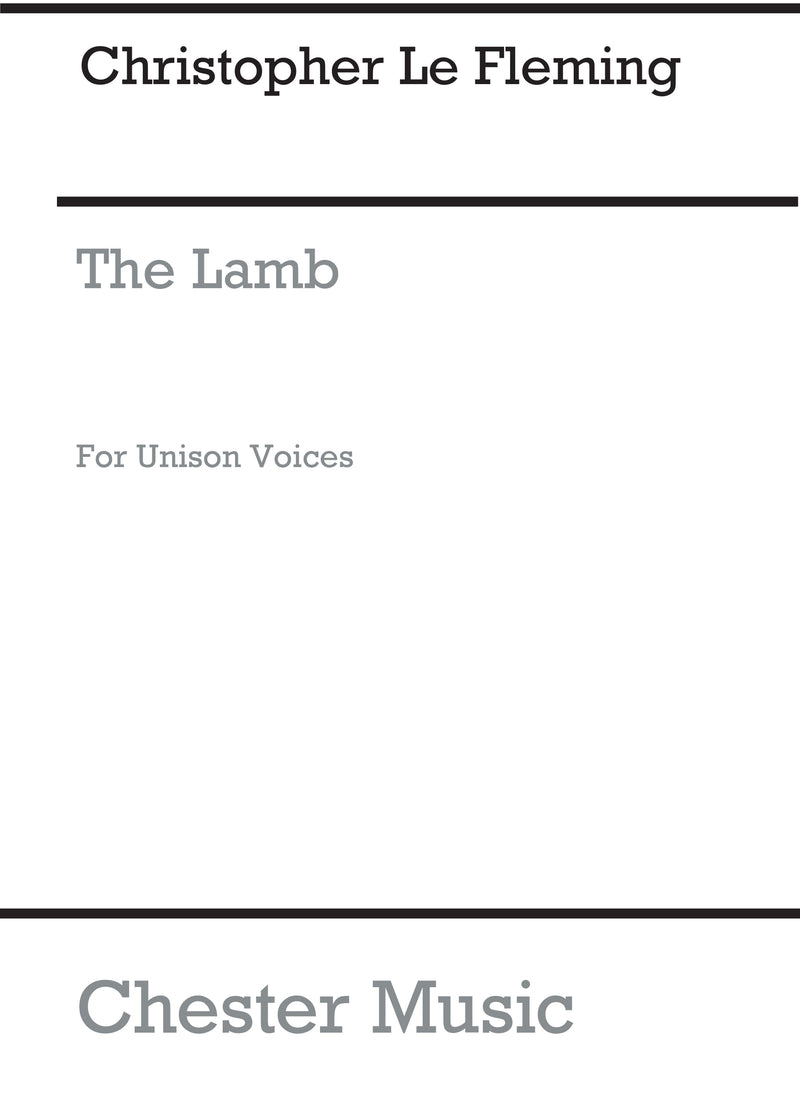 The Lamb for Unison Voices