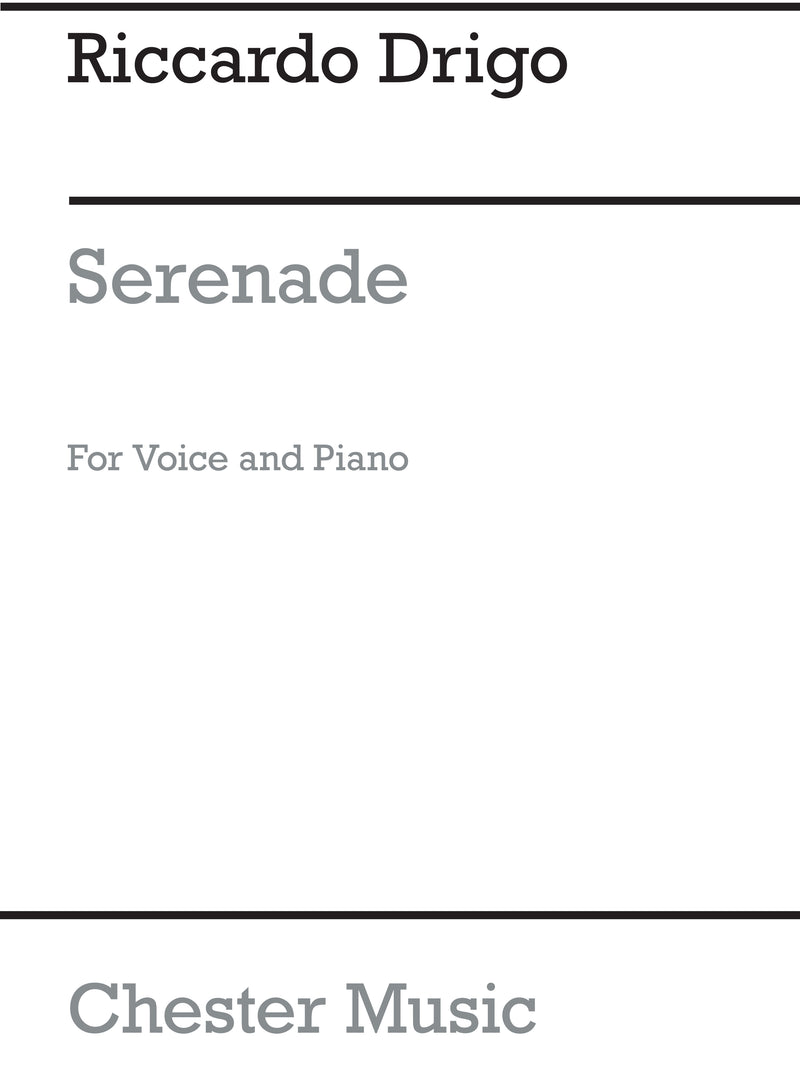 Serenade (Voice And Piano)
