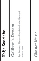 Caliban's Dream (Baritone Voice, Clarinet, Guitar, Double Bass, Harp)