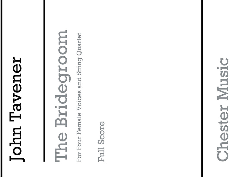 The Bridegroom (Score/Vocal Score)