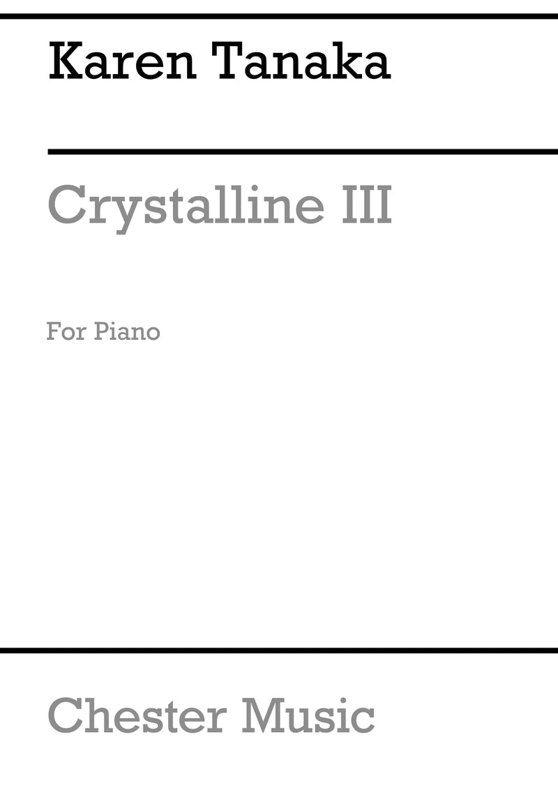 Crystalline III For Piano