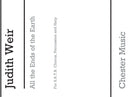 All The Ends Of The Earth (SATB, Percussion, Harp)
