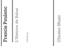 L'Histoire De Babar (Full Score)