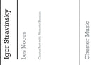 Les Noces (Chorus Part)