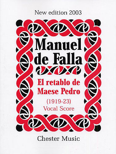 El Retablo De Maese Pedro (Vocal Score)