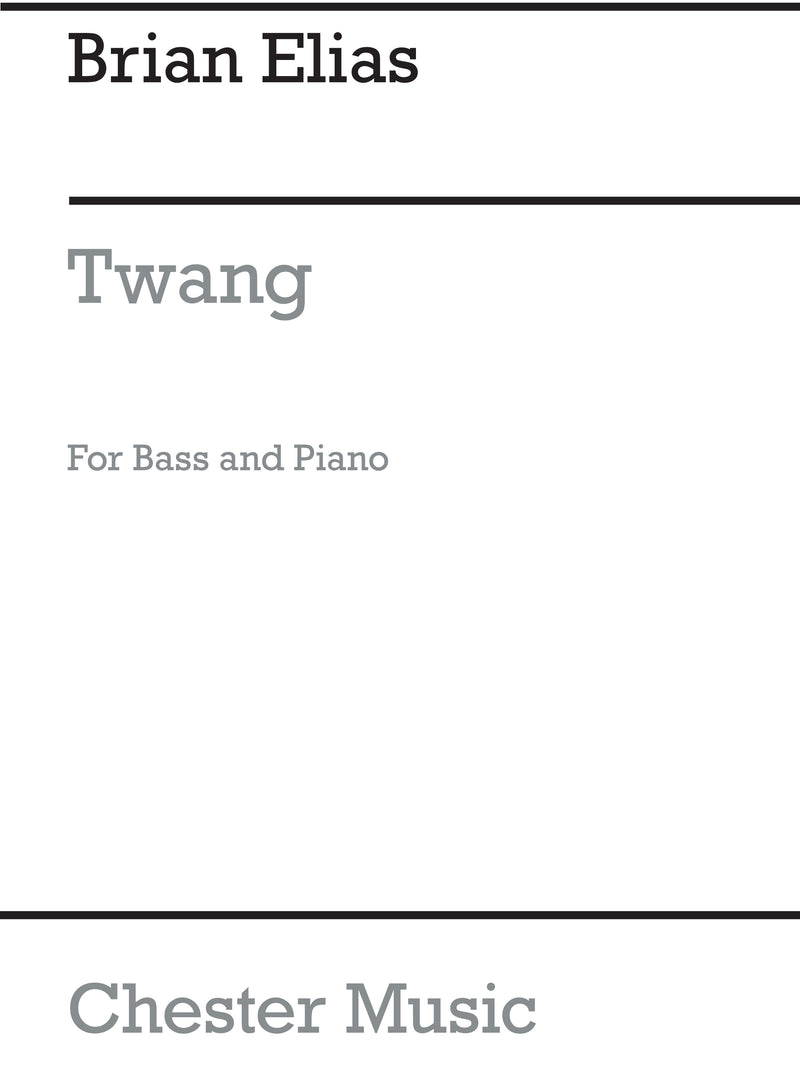 Twang For Double Bass And Piano