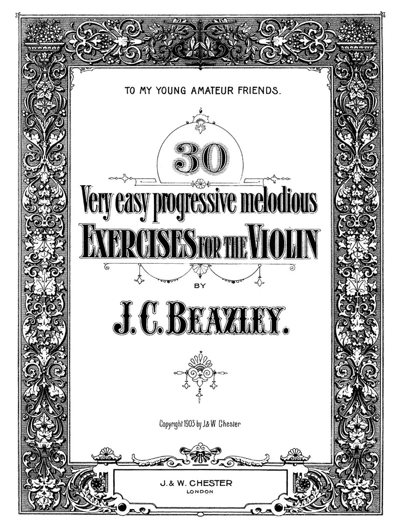 30 Very Easy Progressive Melodious Exercises