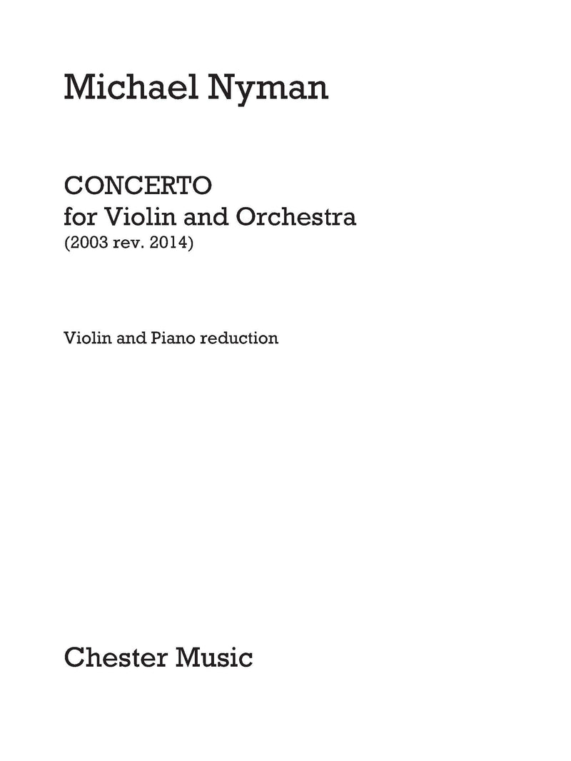 Concerto For Violin and Orchestra