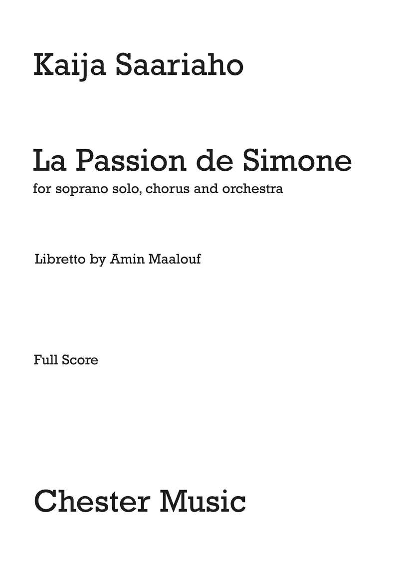 La Passion De Simone (Full Score)