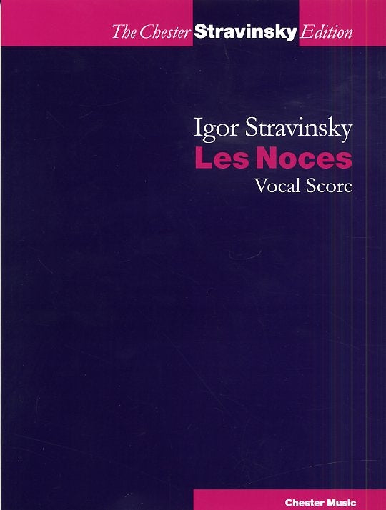 Les Noces (Russian / French) Vocal Score