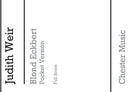 Blond Eckbert - Pocket Version (Full Score)