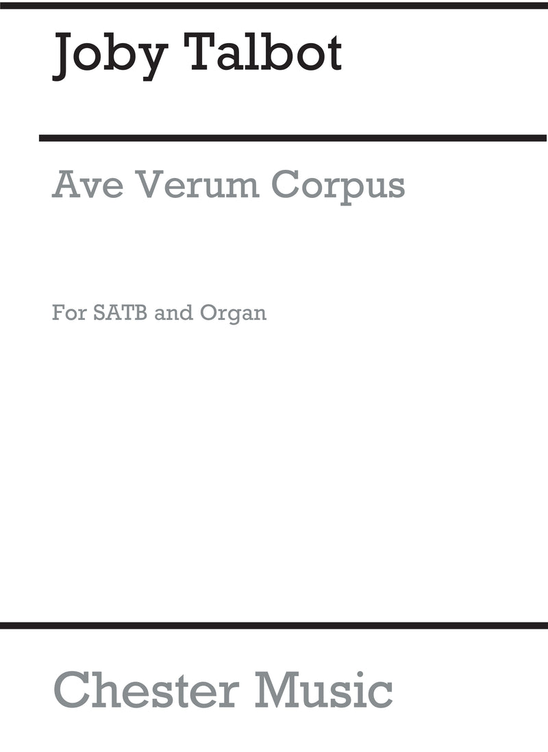 Ave Verum Corpus (SATB and Organ)