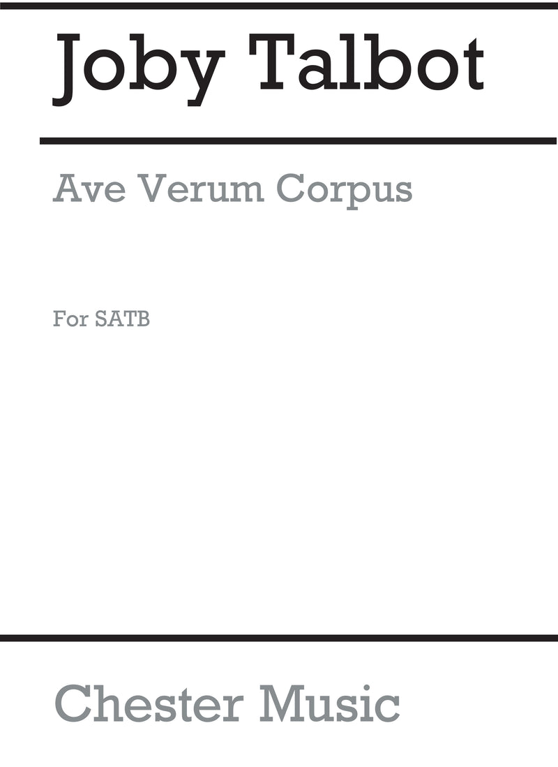 Ave Verum Corpus (SATB, Orchestra)