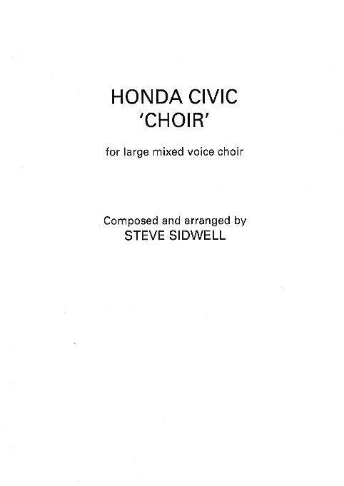 Honda Civic 'Choir' (Mixed Choir)