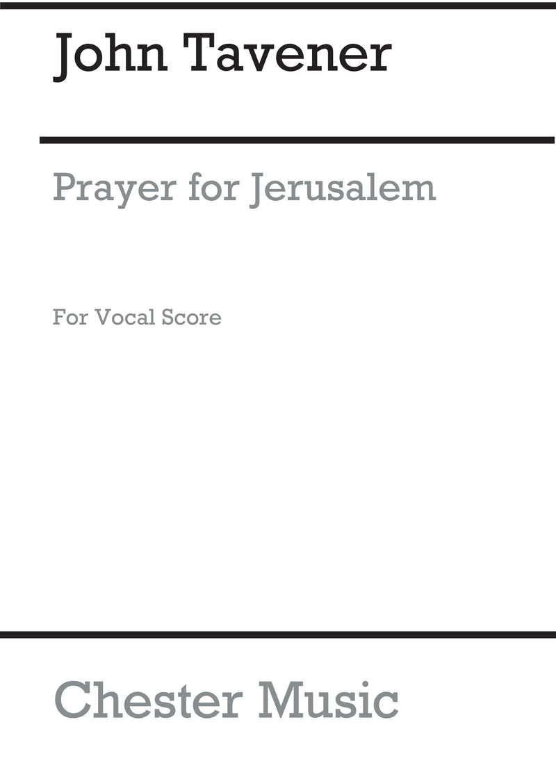 Prayer For Jerusalem