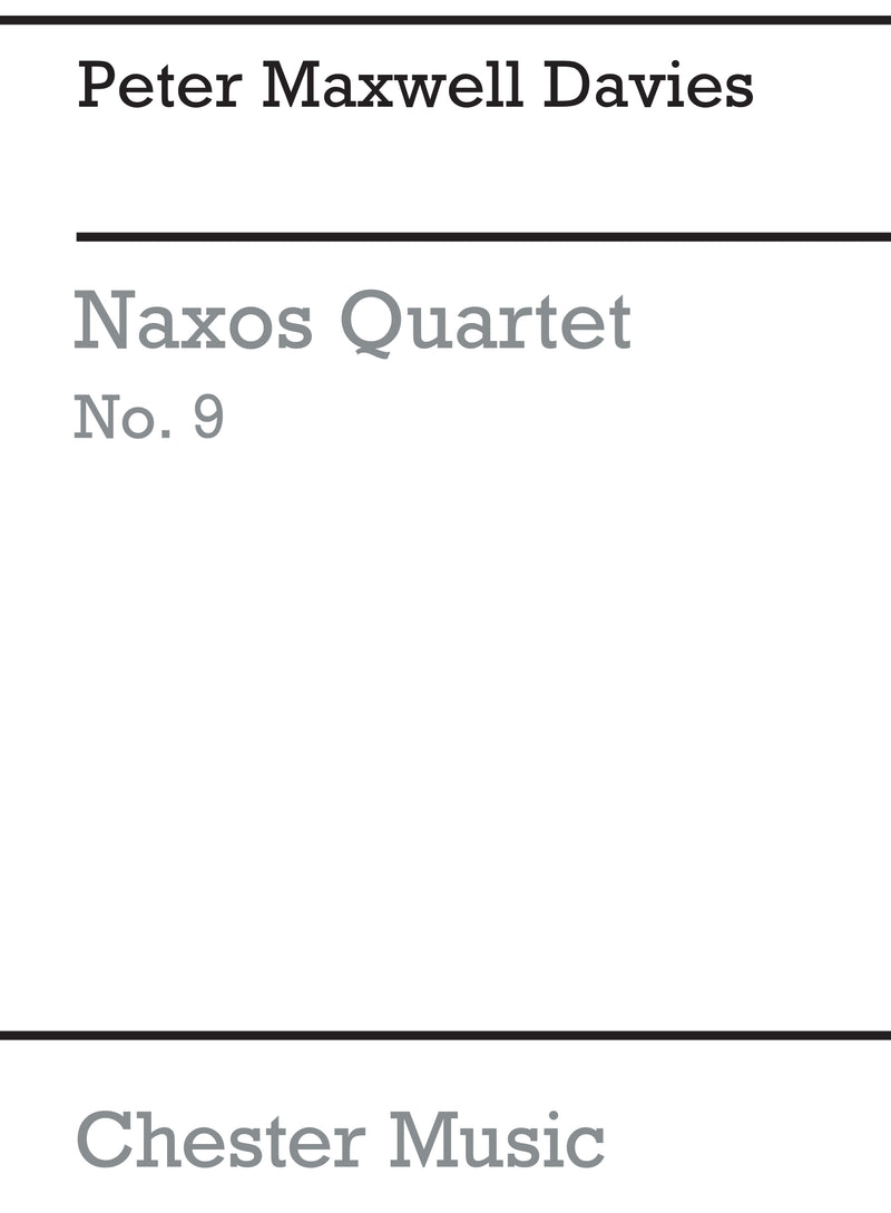 Naxos Quartet No.9 (Miniature Score)