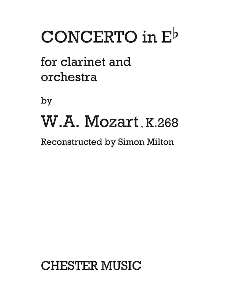 Concerto in Eb (Clarinet/Piano)