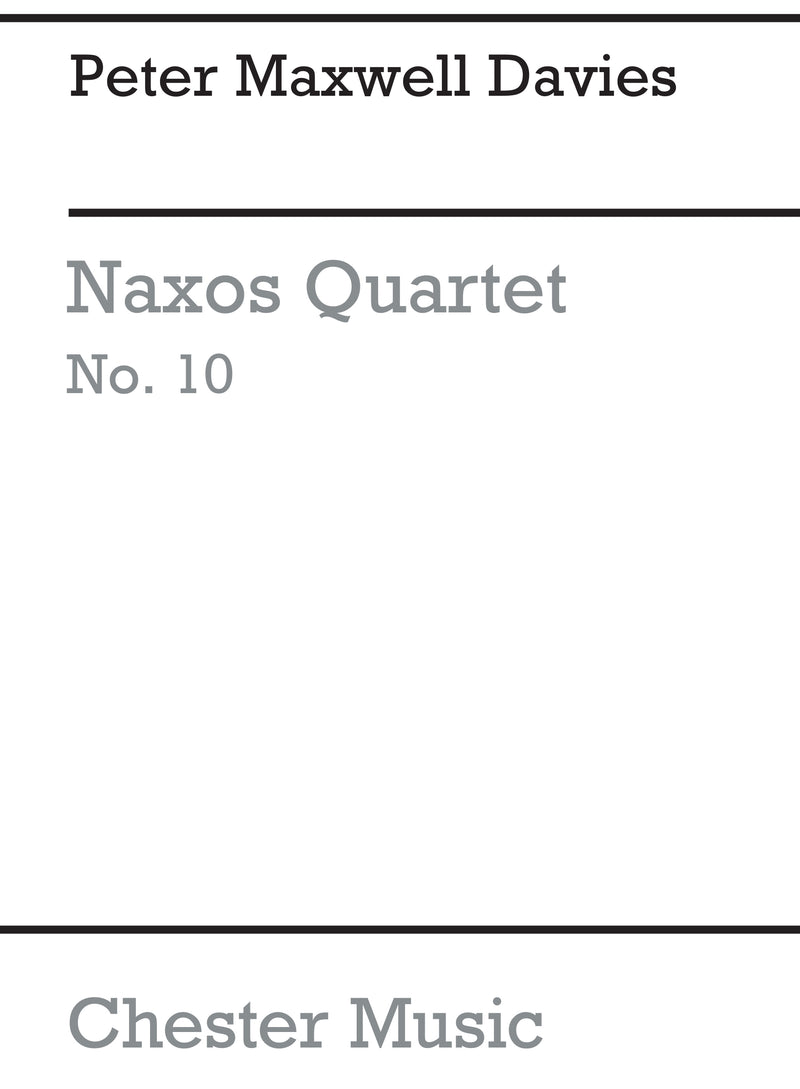 Naxos Quartet No.10 (Miniature Score)