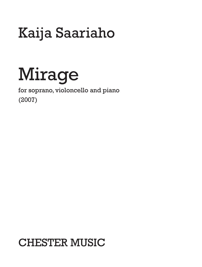 Mirage (Soprano, Cello, Piano Chamber)