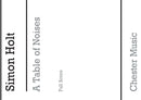 A Table Of Noises (Full Score)