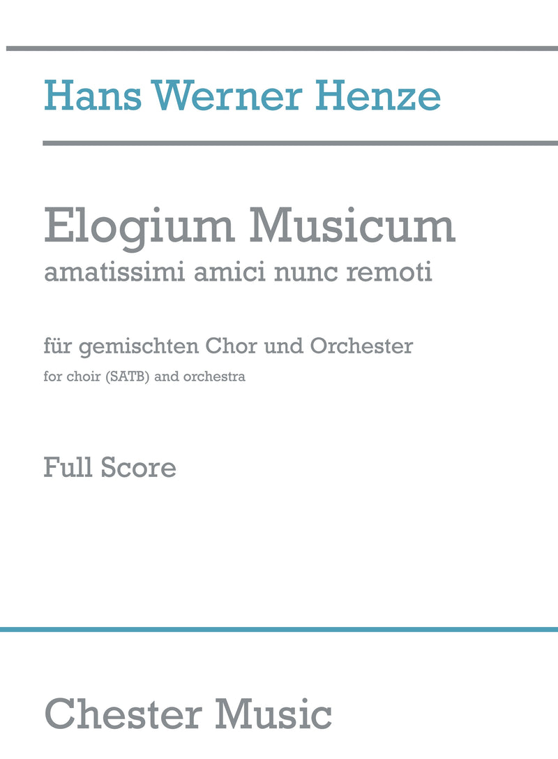 Elogium Musicum (Score)