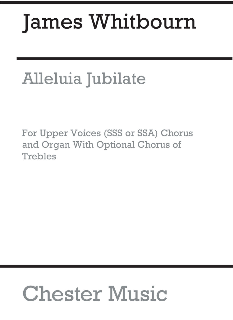 Alleluia Jubilate (SSA, Organ Accompaniment)