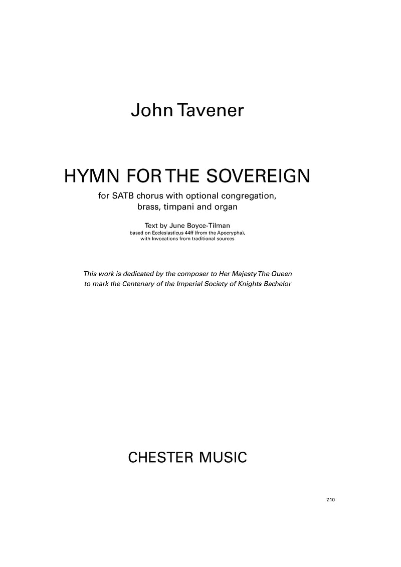 Hymn For The Sovereign (Full Score)