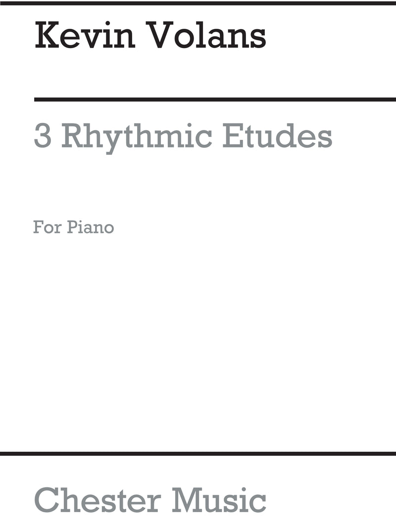 3 Rhythmic Etudes for Piano