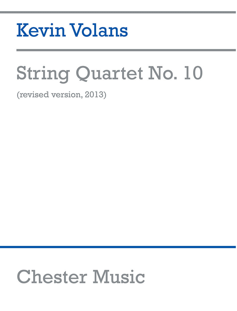 String Quartet No.10 (Score)