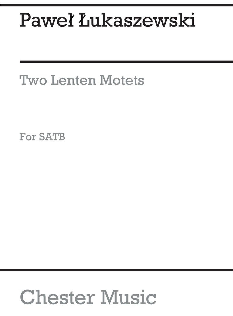 Two Lenten Motets