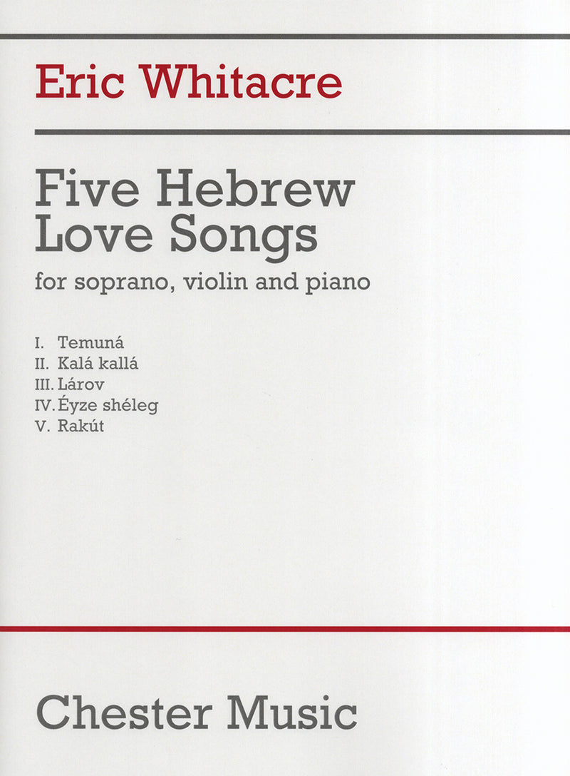 Five Hebrew Love Songs (Score)