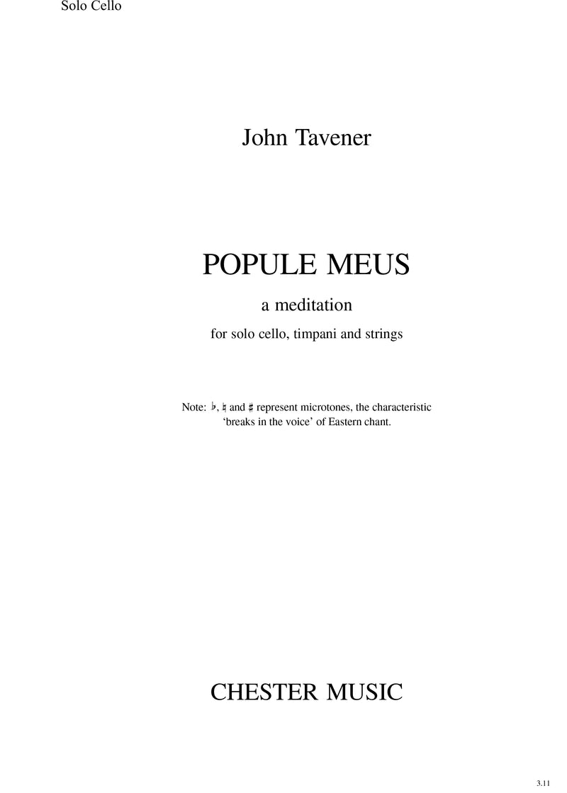 Popule Meus - a Meditation (Solo Part)