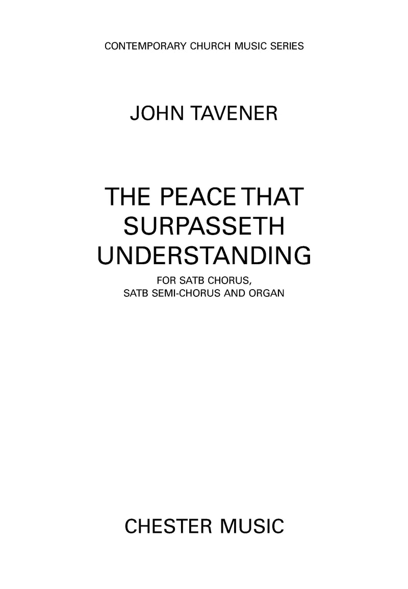 The Peace That Surpasseth Understanding