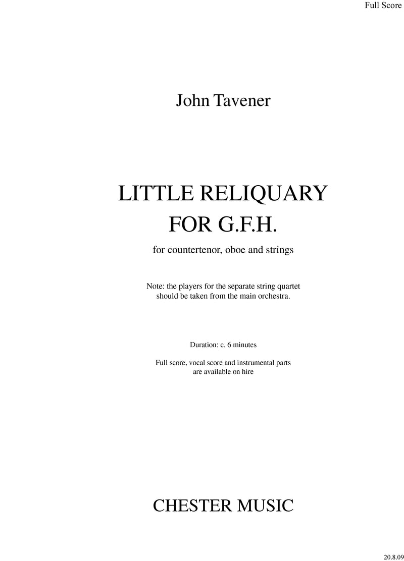 Little Reliquary For G.F.H.