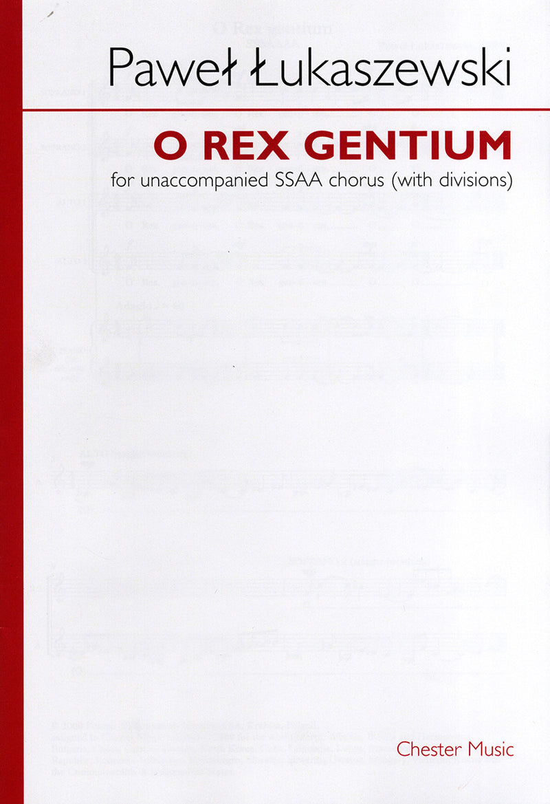 O Rex Gentium (SSAA)