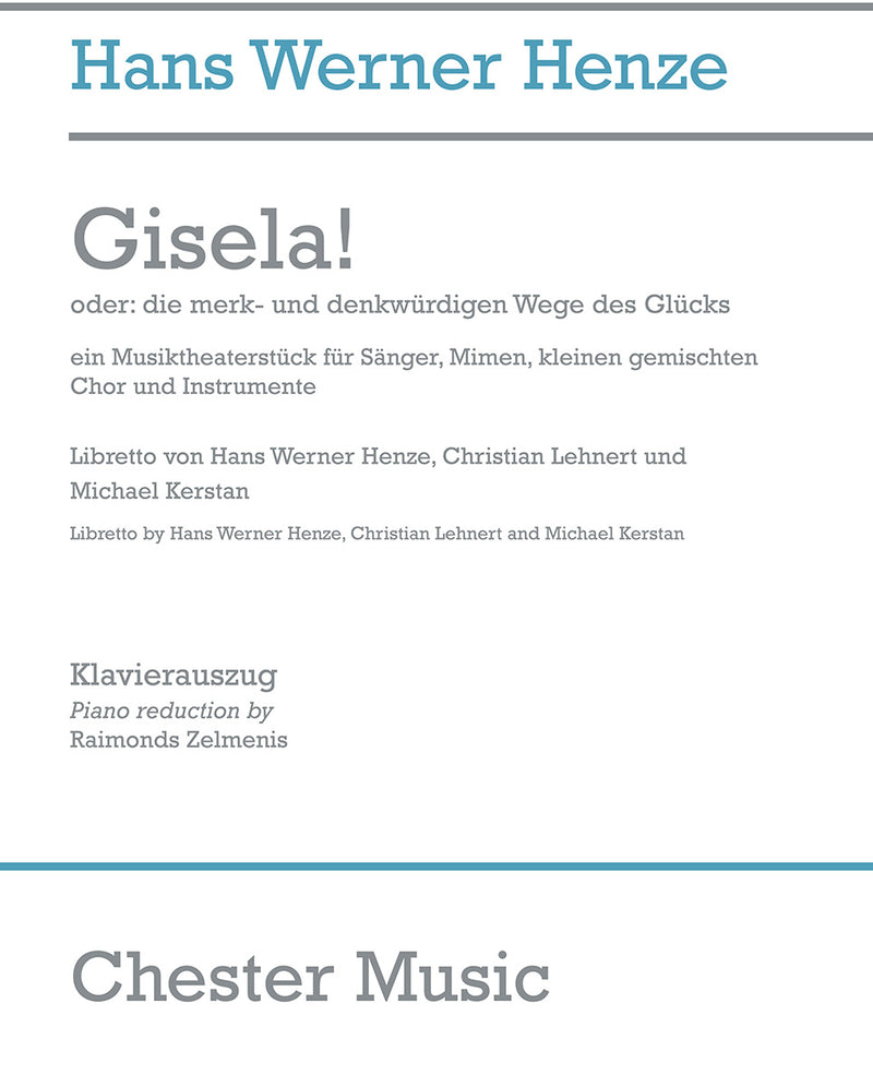 Gisela! (Vocal Score)