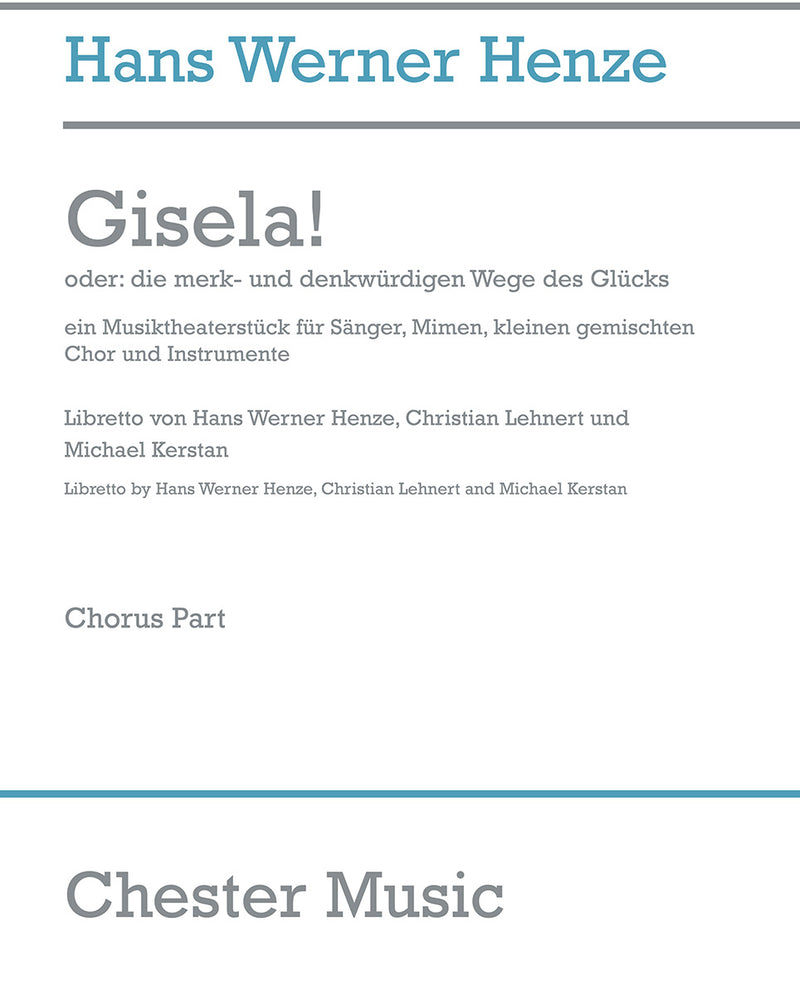 Gisela! (Choral Score)