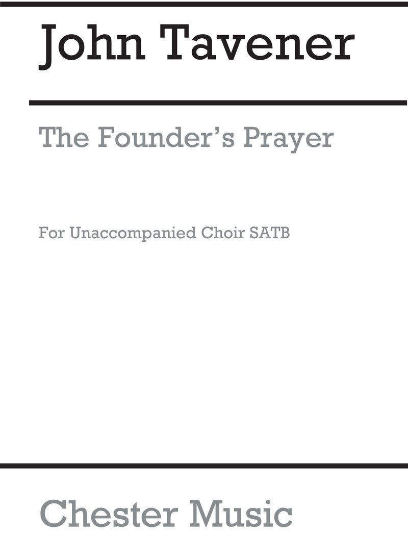 The Founder's Prayer