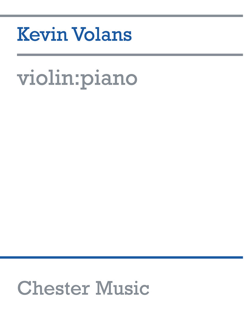 Kevin Volans: violin:piano