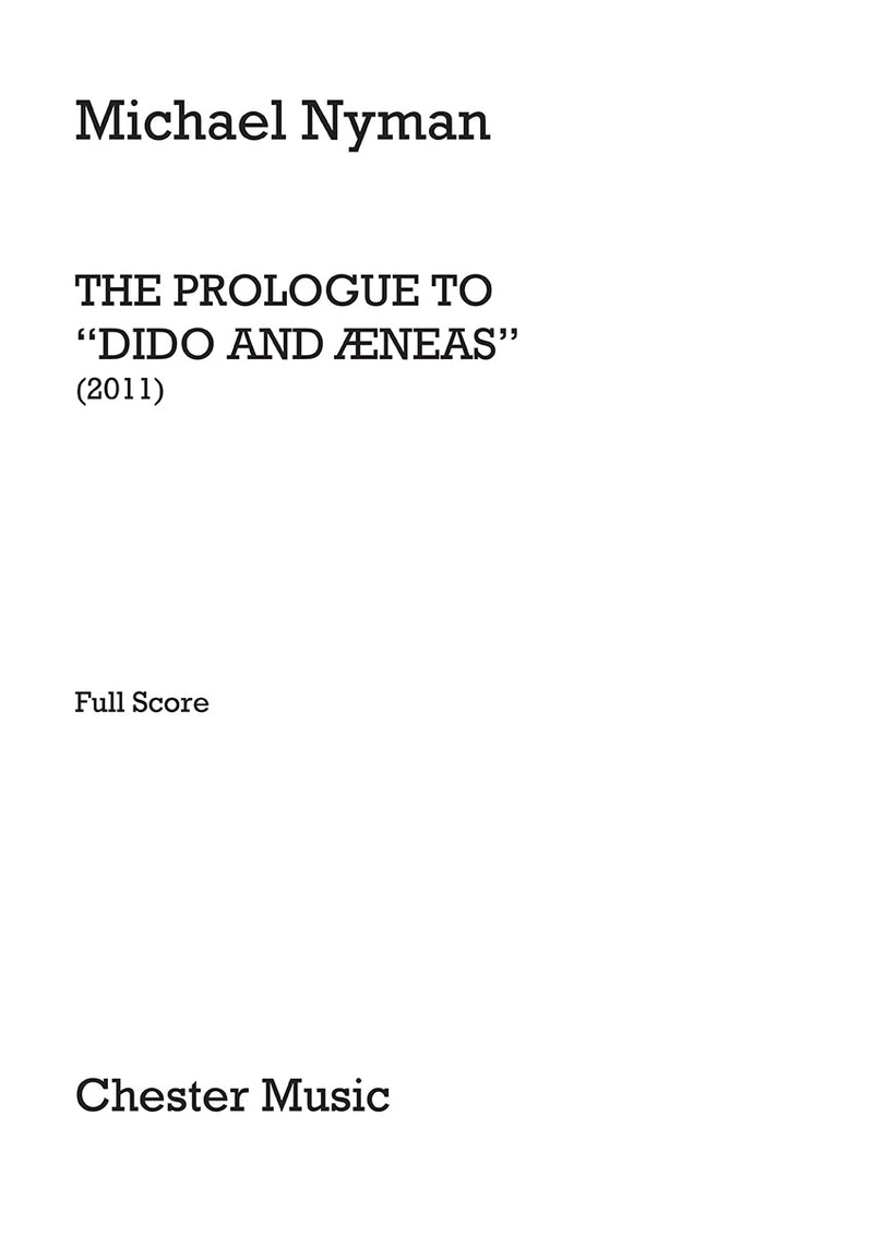 The Prologue to Dido and Aeneas (Score)