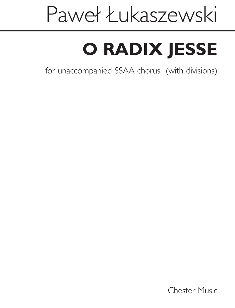 O Radix Jesse (SSAA)