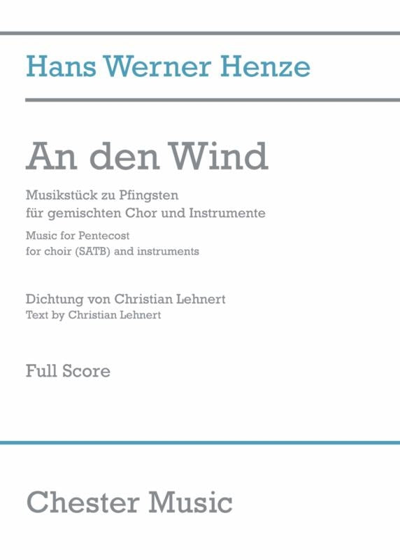 An Den Wind (Full Score)